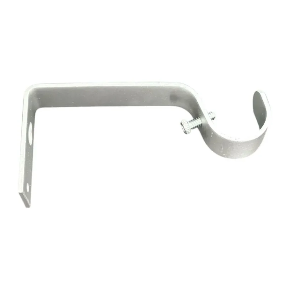Curtain Bracket, 3 Pcs Holders, Fixed Brackets for up to 1 inch Rods Chrome